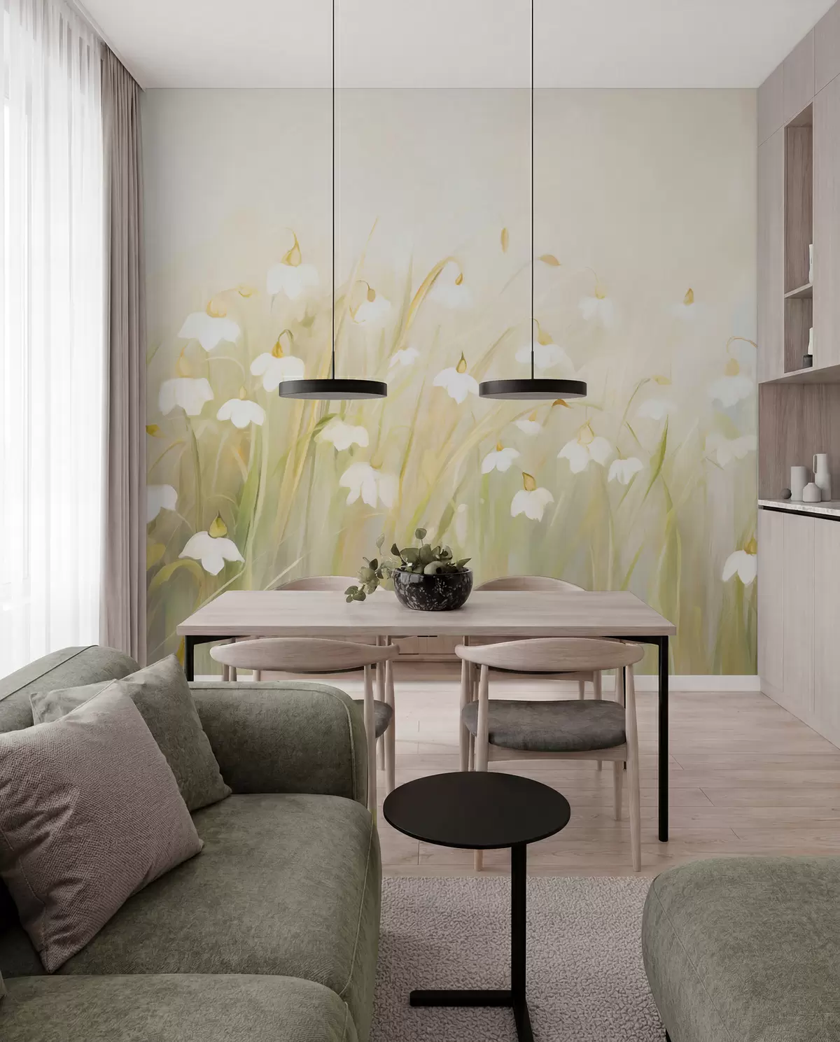 wall murals Wildflowers w05830