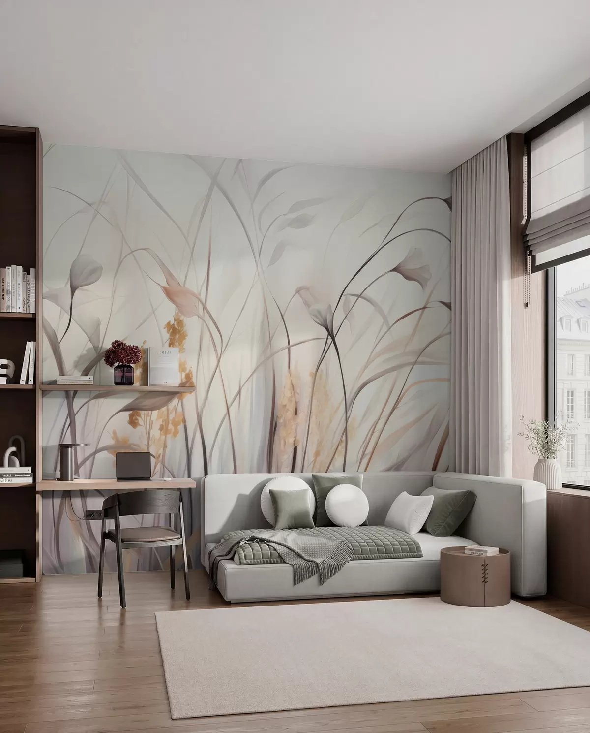 wall murals Dried Flowers w05938
