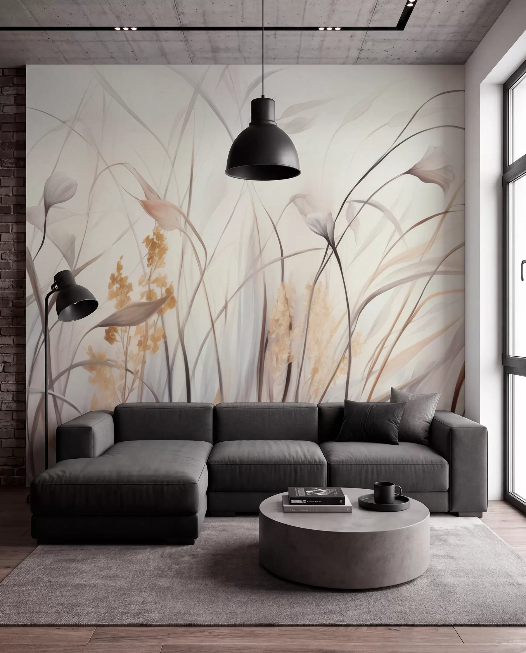wall murals Dried Flowers w05938
