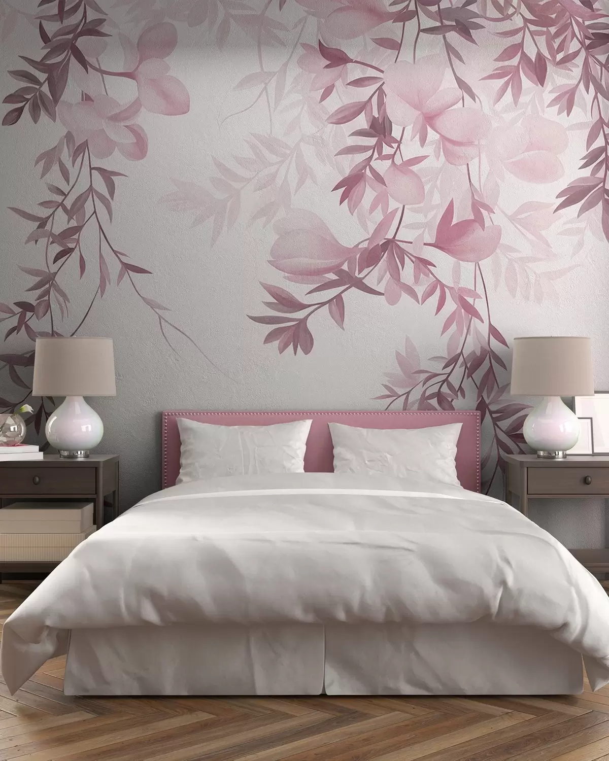 wall murals Petal Cascade · Pink w10081v1