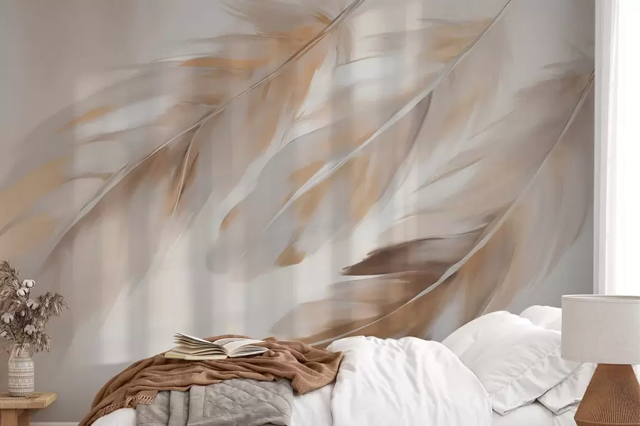 wall murals Abstract feathers w05991