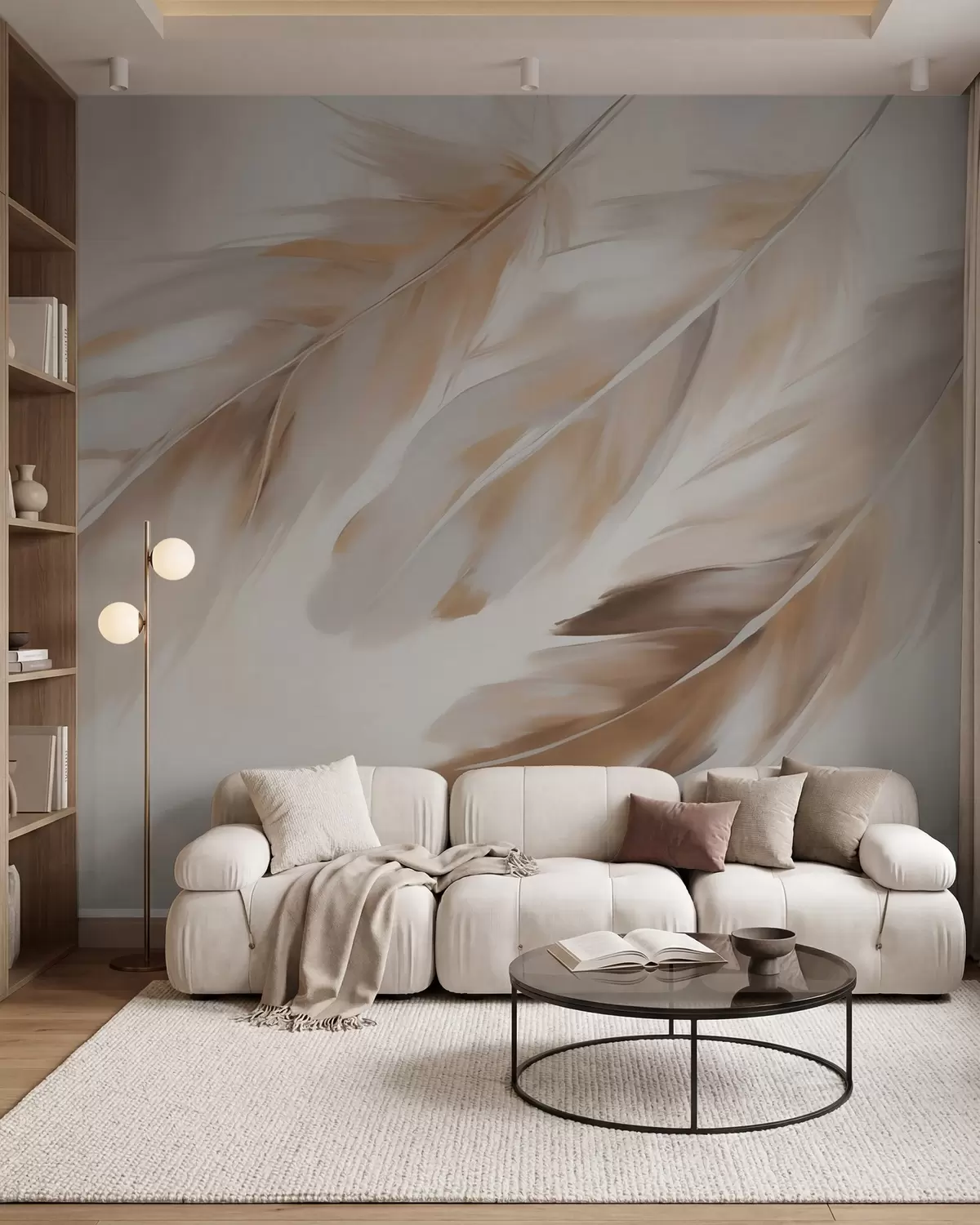 wall murals Abstract feathers w05991