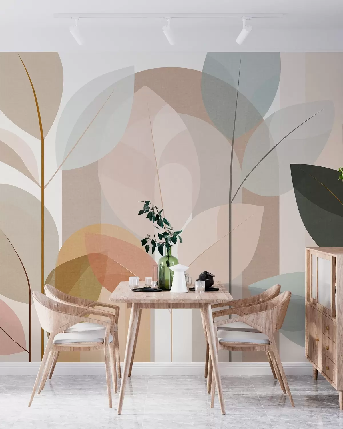 wall murals Warmth in Every Leaf w05986