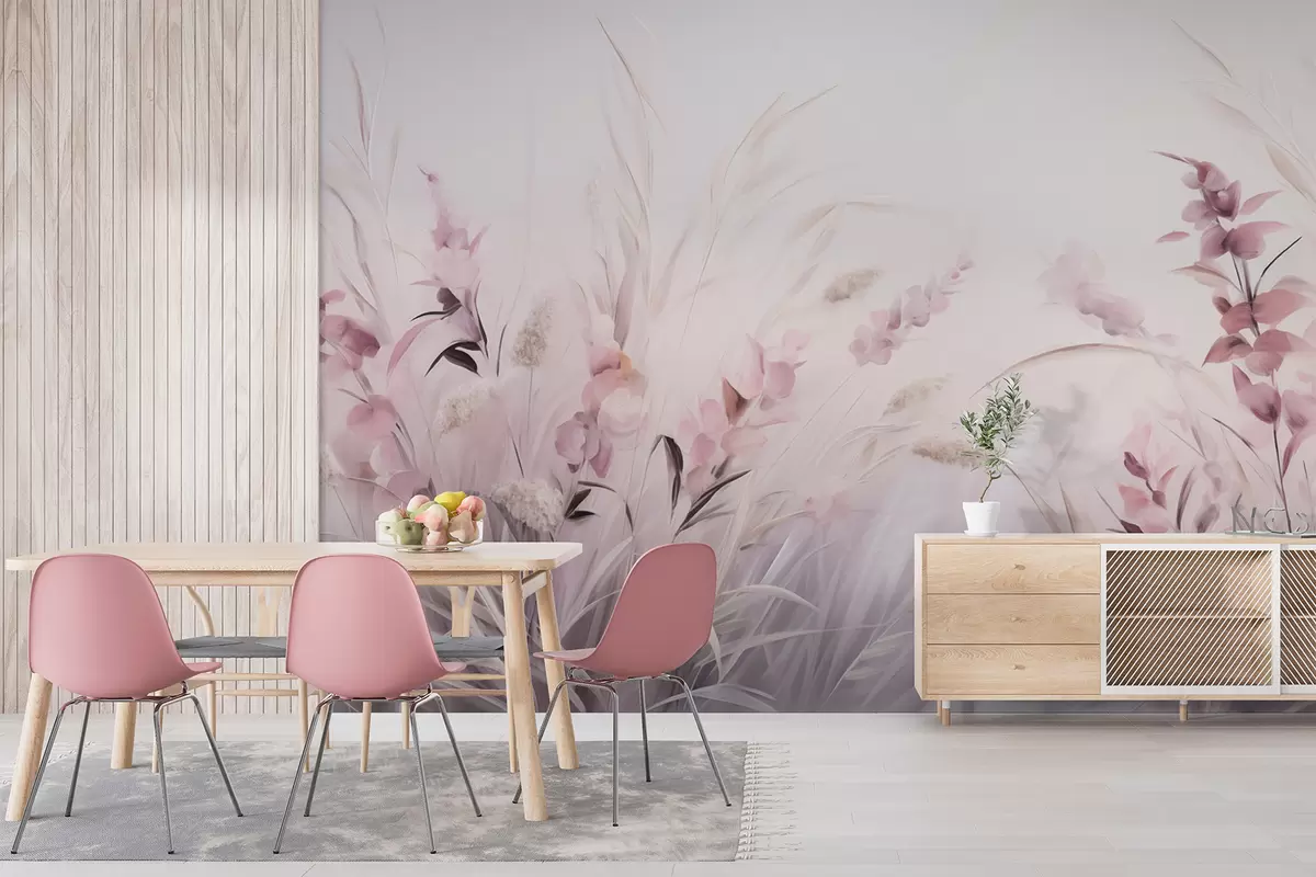 wall murals Field of flowers w05913v2