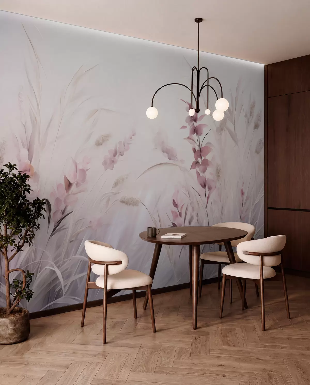 wall murals Field of flowers w05913v2