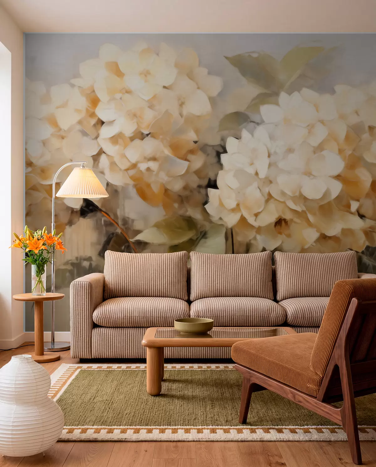 wall murals Hydrangeas w06003