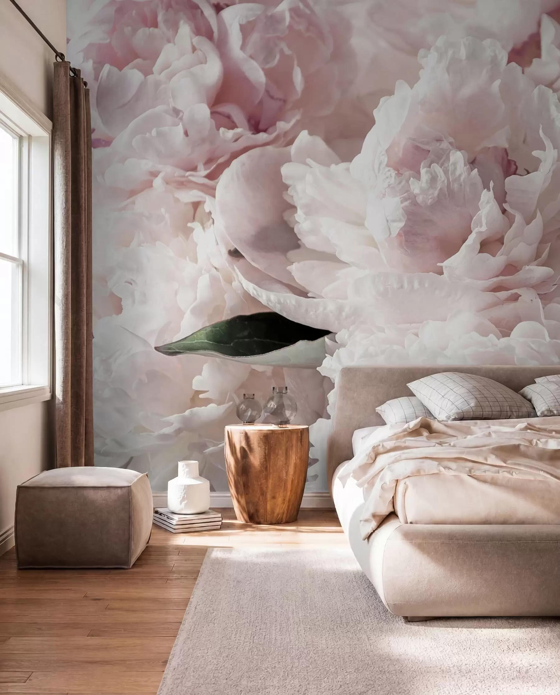 wall murals A Cloud of Pink Peonies u59600