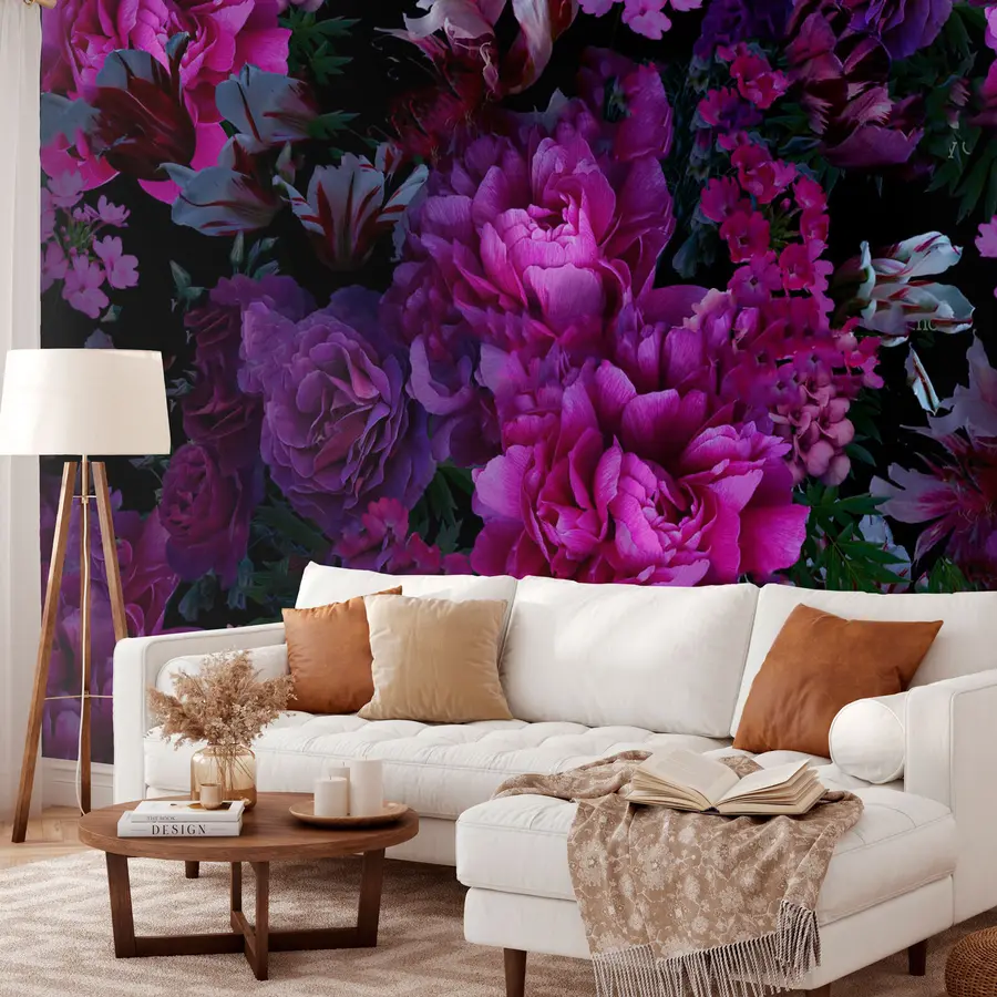 wall murals Bright flowers u72236