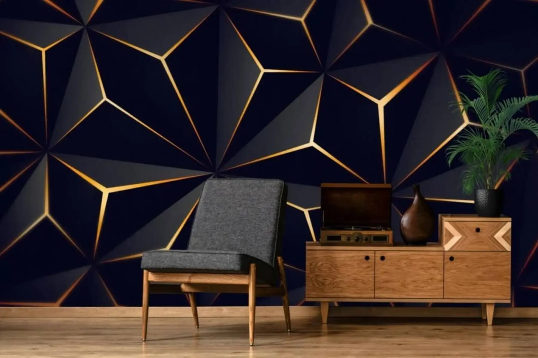 wall murals Black triangle u72104