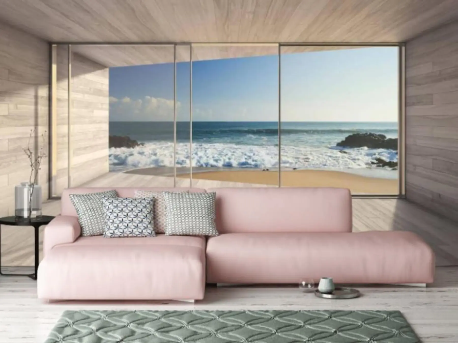 wall murals View of the morning ocean u78563