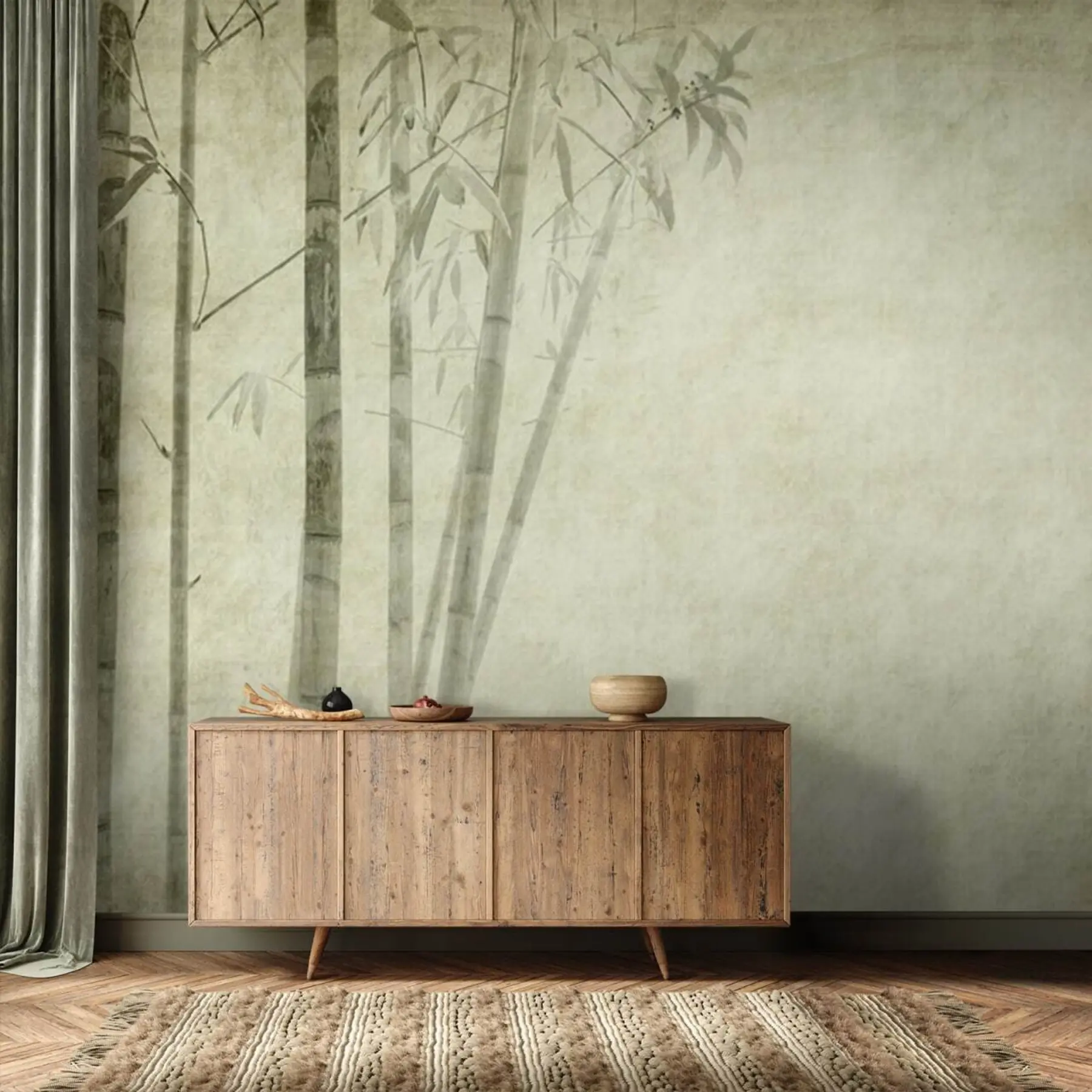 wall murals Minimalism Bamboo u72564