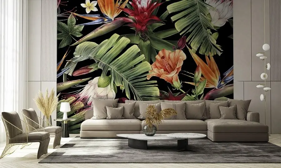 wall murals Tropical pattern u72341