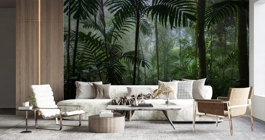 wall murals A tropical forest u72344