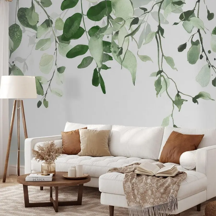 wall murals Watercolor leaves and branches u72397