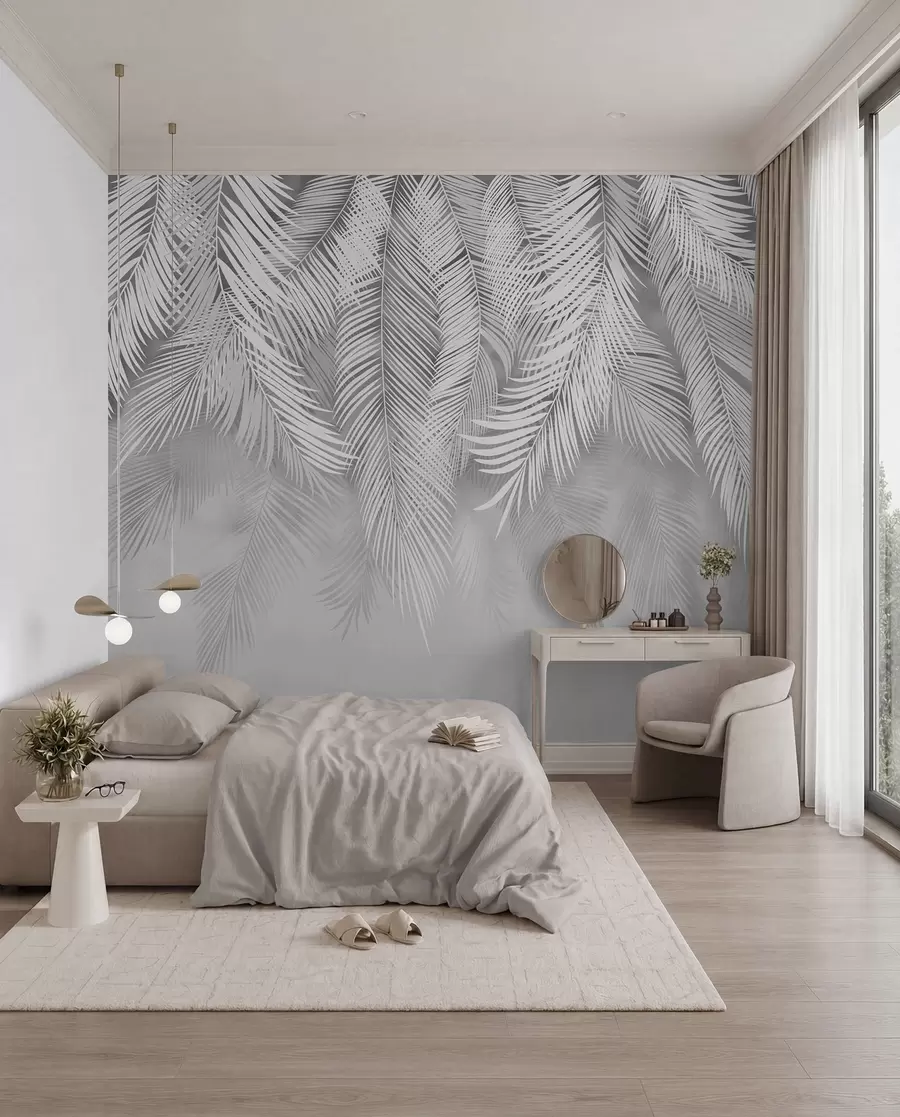 wall murals Silver Palm Curtain u48556v7