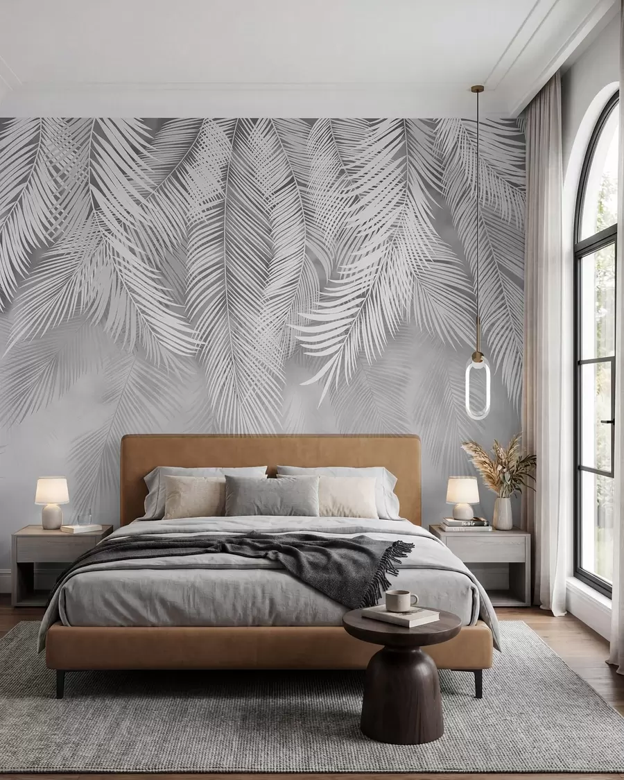 wall murals Silver Palm Curtain u48556v7