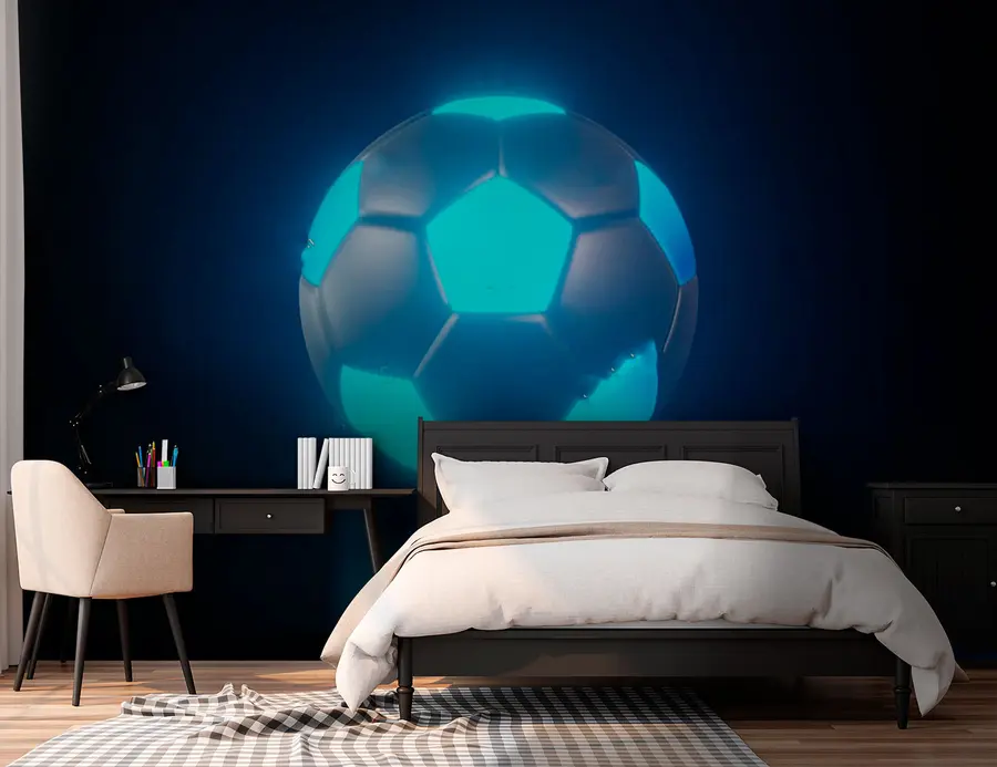 wall murals Football with backlight u72792
