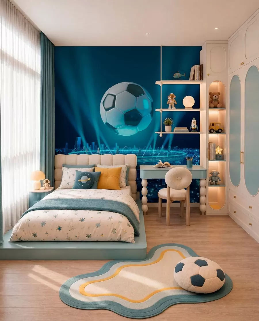 wall murals Stadium under Blue Lights u72793
