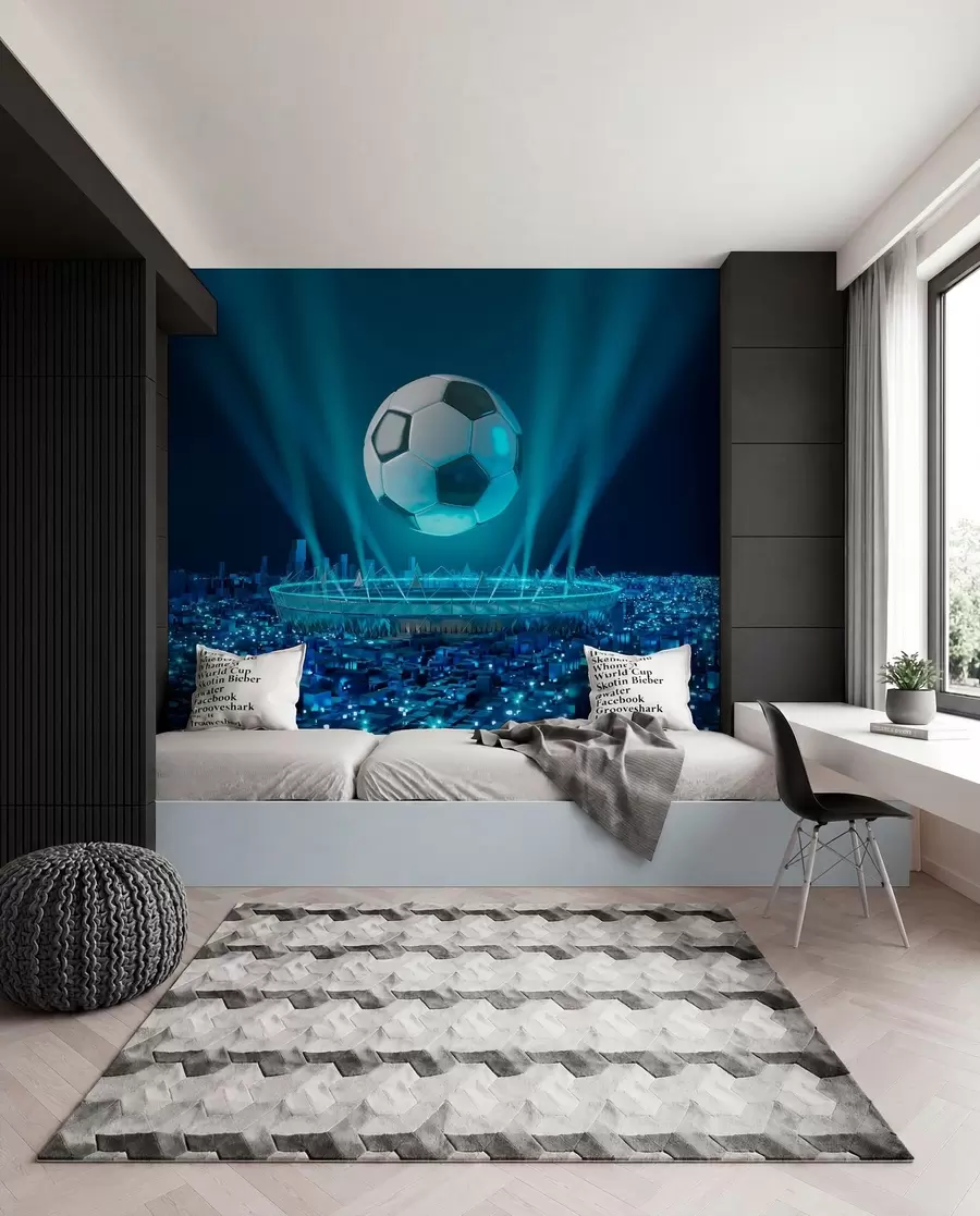 wall murals Stadium under Blue Lights u72793