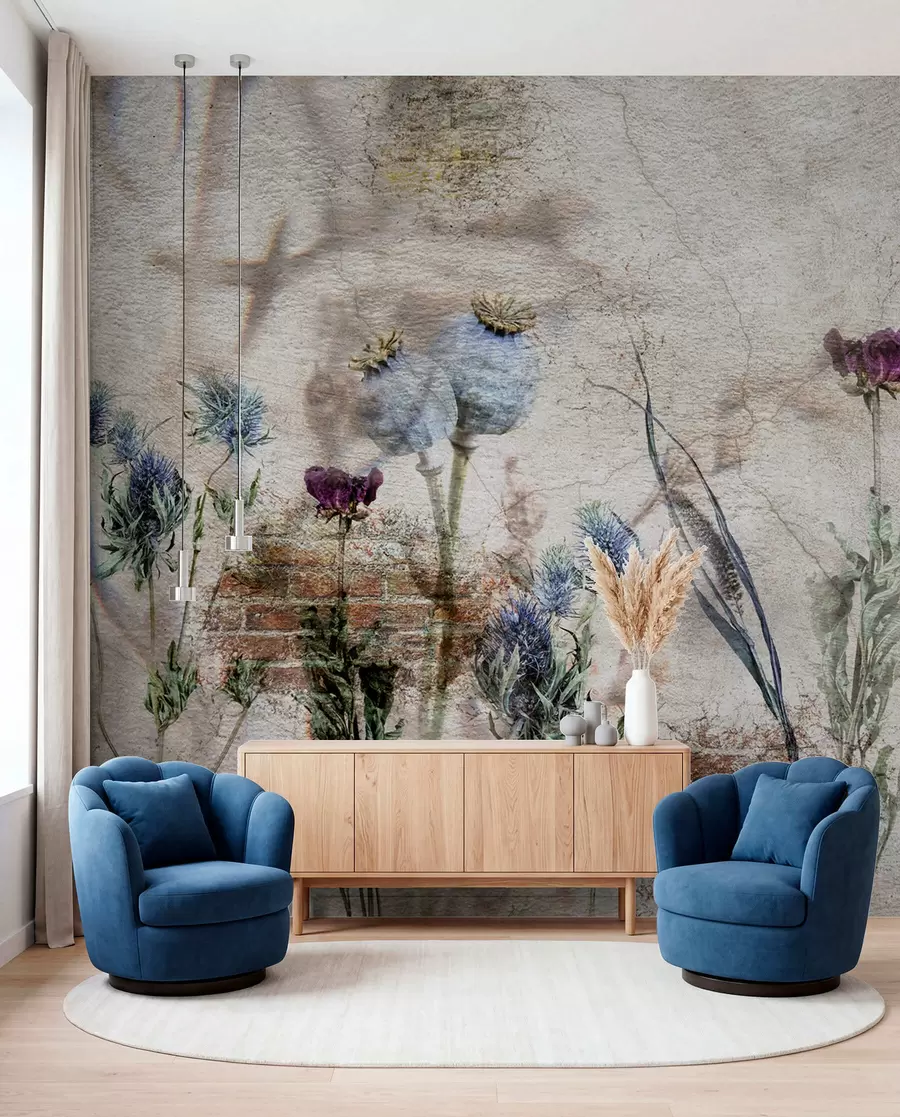 wall murals Flowers and herbs u72771