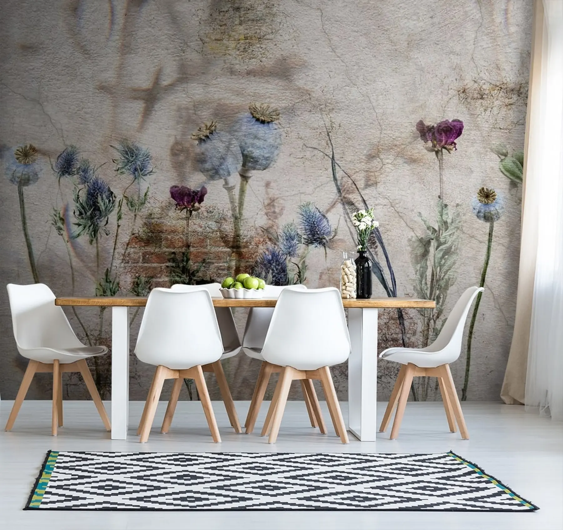 wall murals Flowers and herbs u72771