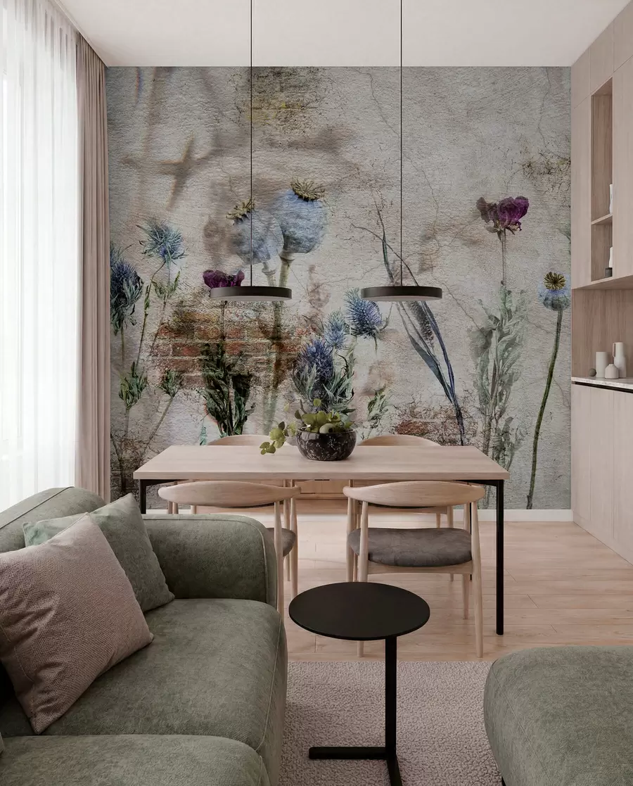 wall murals Flowers and herbs u72771