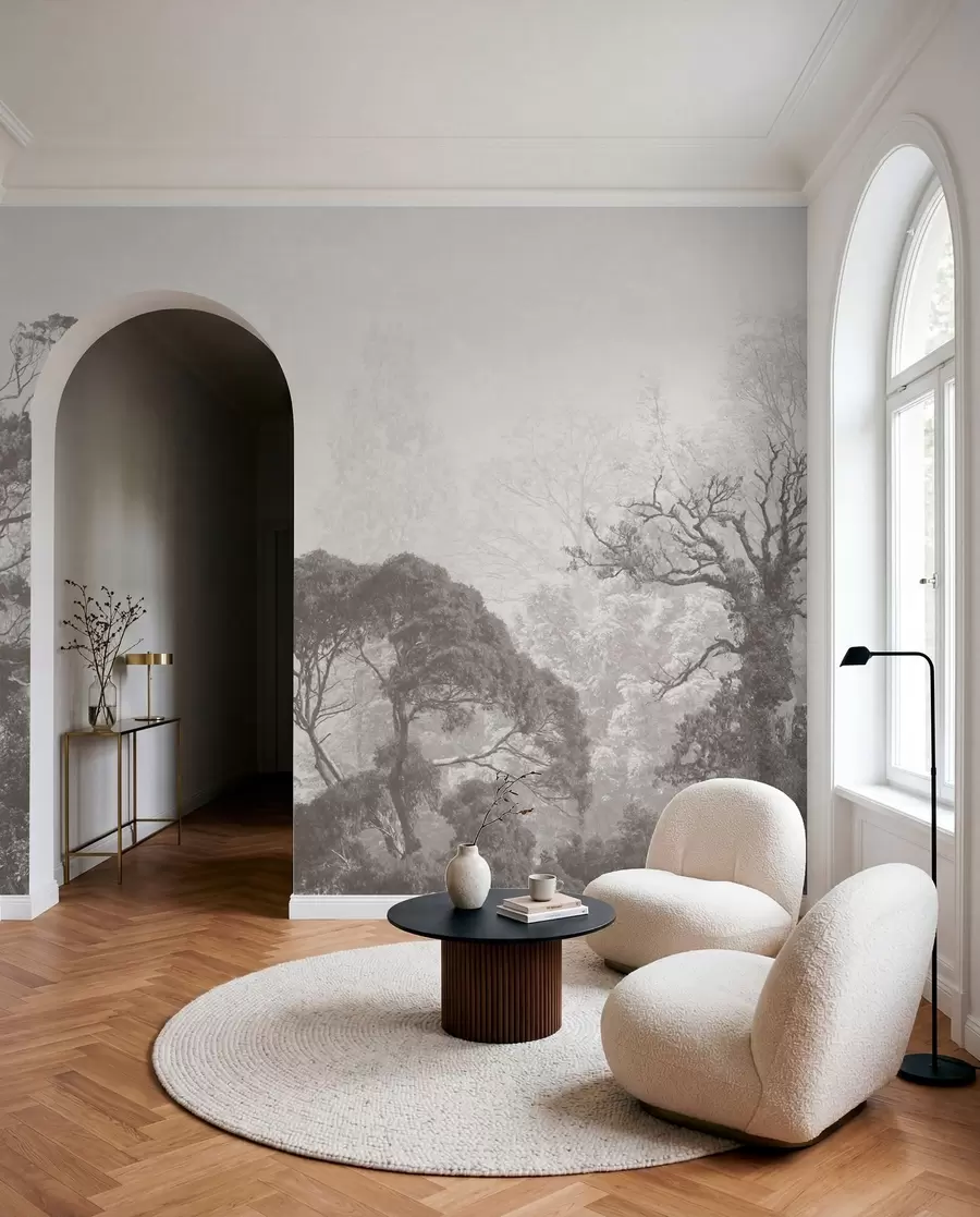wall murals Trees on the background of grunge u79824