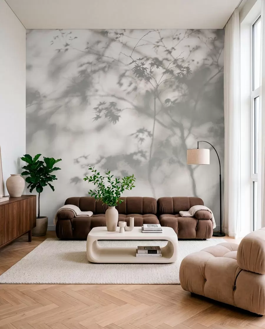 wall murals Sunlit Branch Shadows u79829