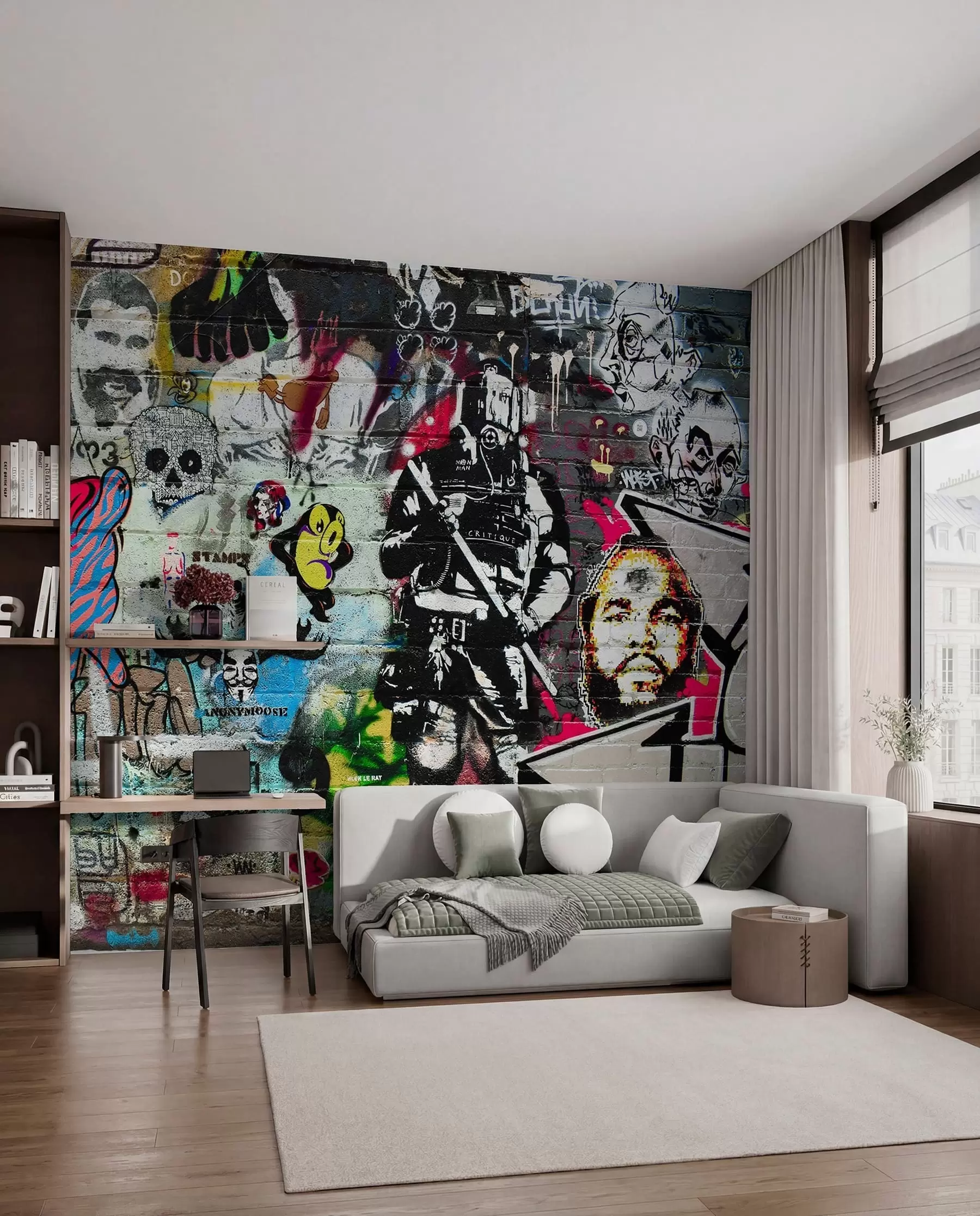 wall murals Street Art Collage u12434