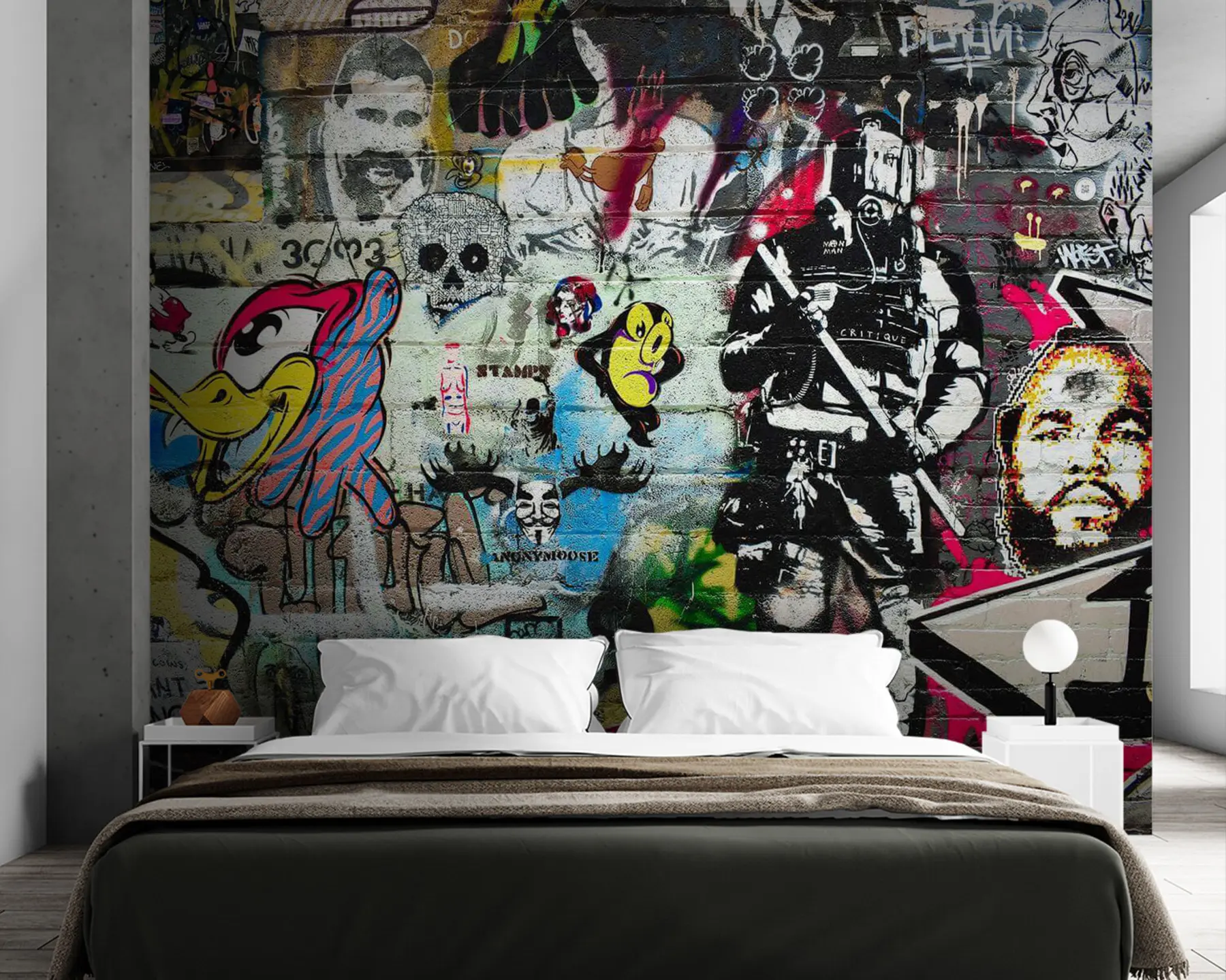 wall murals Graffiti, art and font u12434