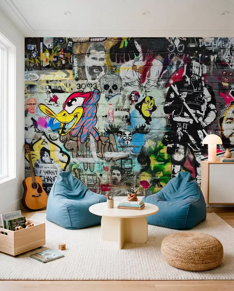 wall murals Street Art Collage u12434