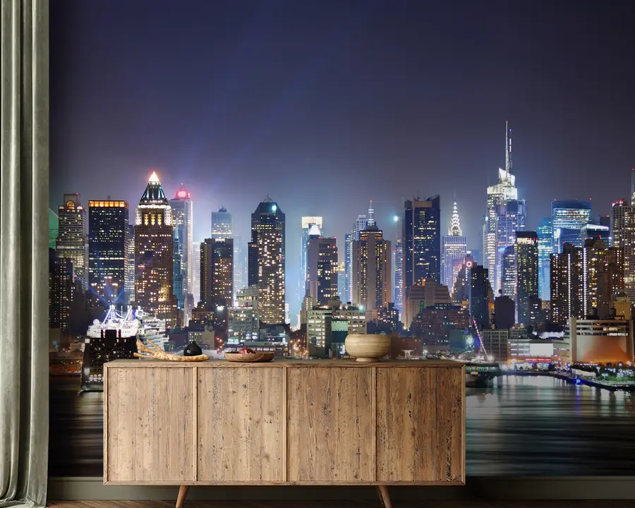 wall murals Building, skyscraper e water u54515