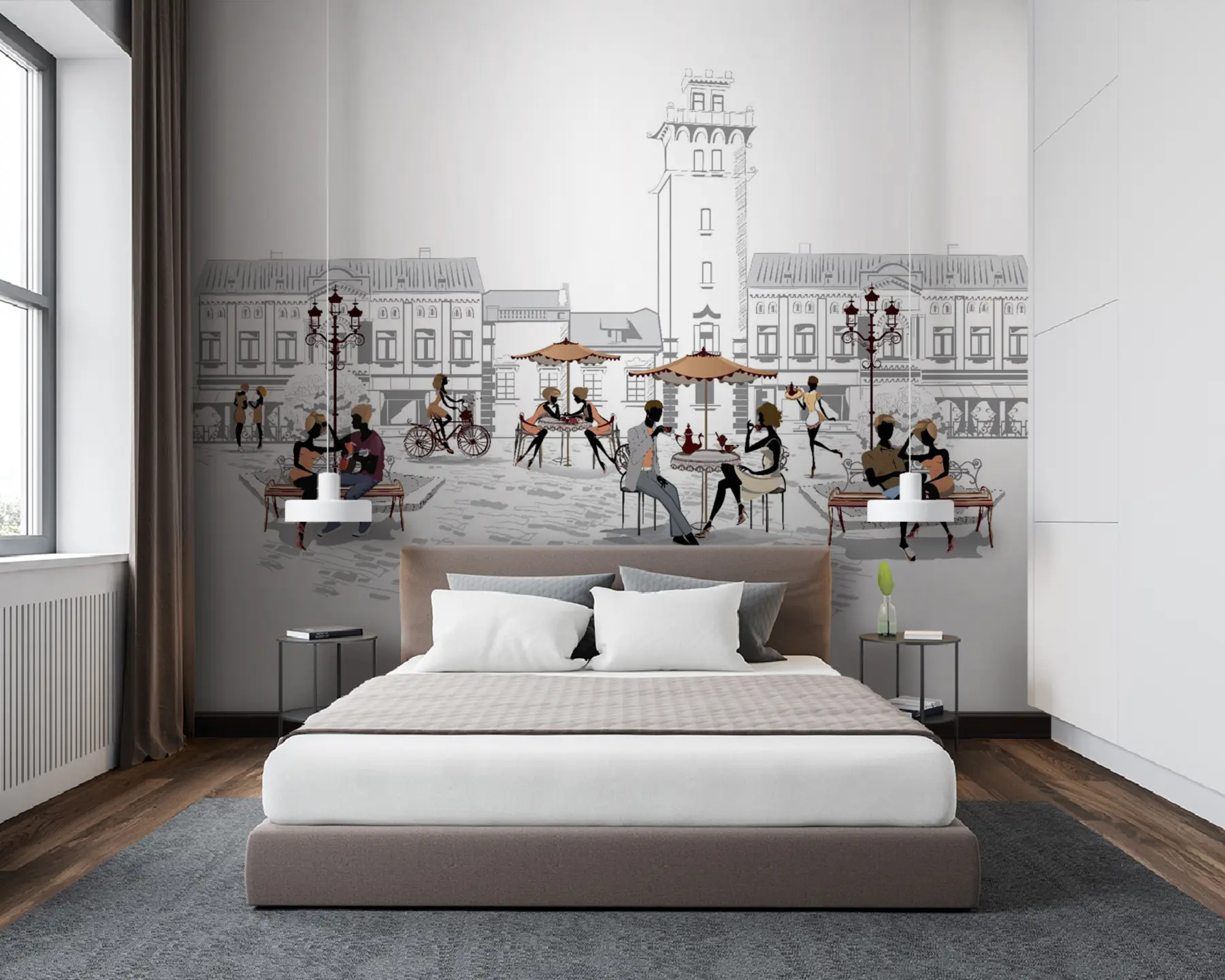 wall murals Urban design, font e art u56109