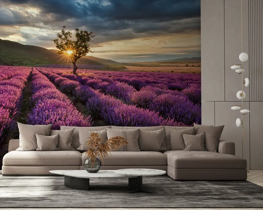 wall murals Cloud, sky e flower u57229