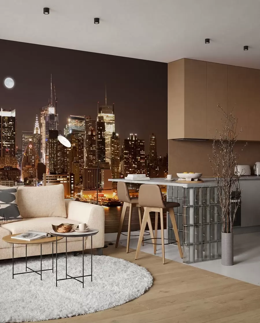 wall murals New York waterfront u57923