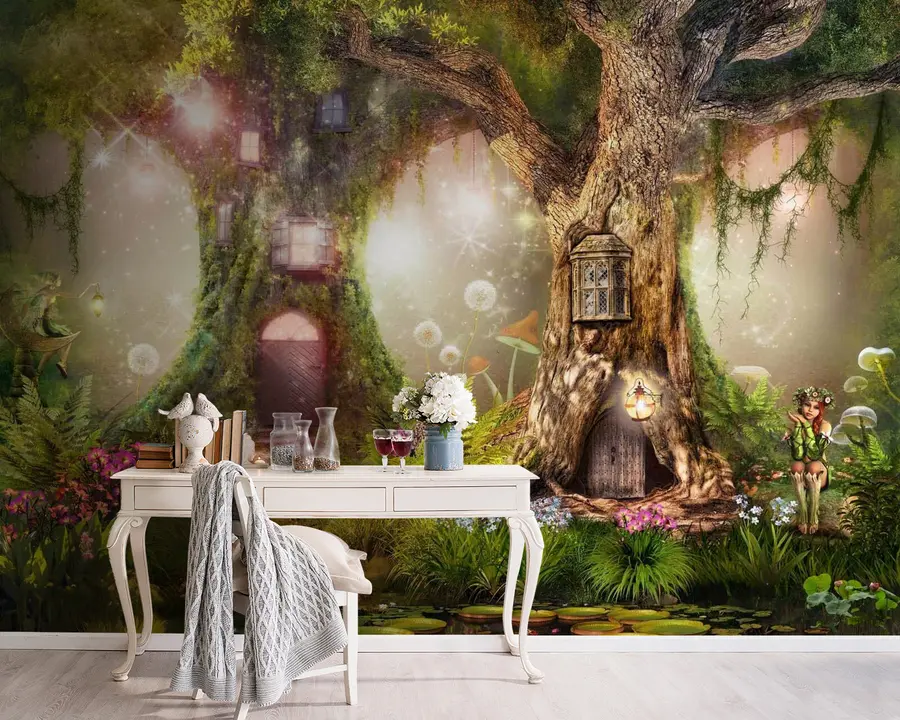 wall murals Plant, light e natural landscape u84360