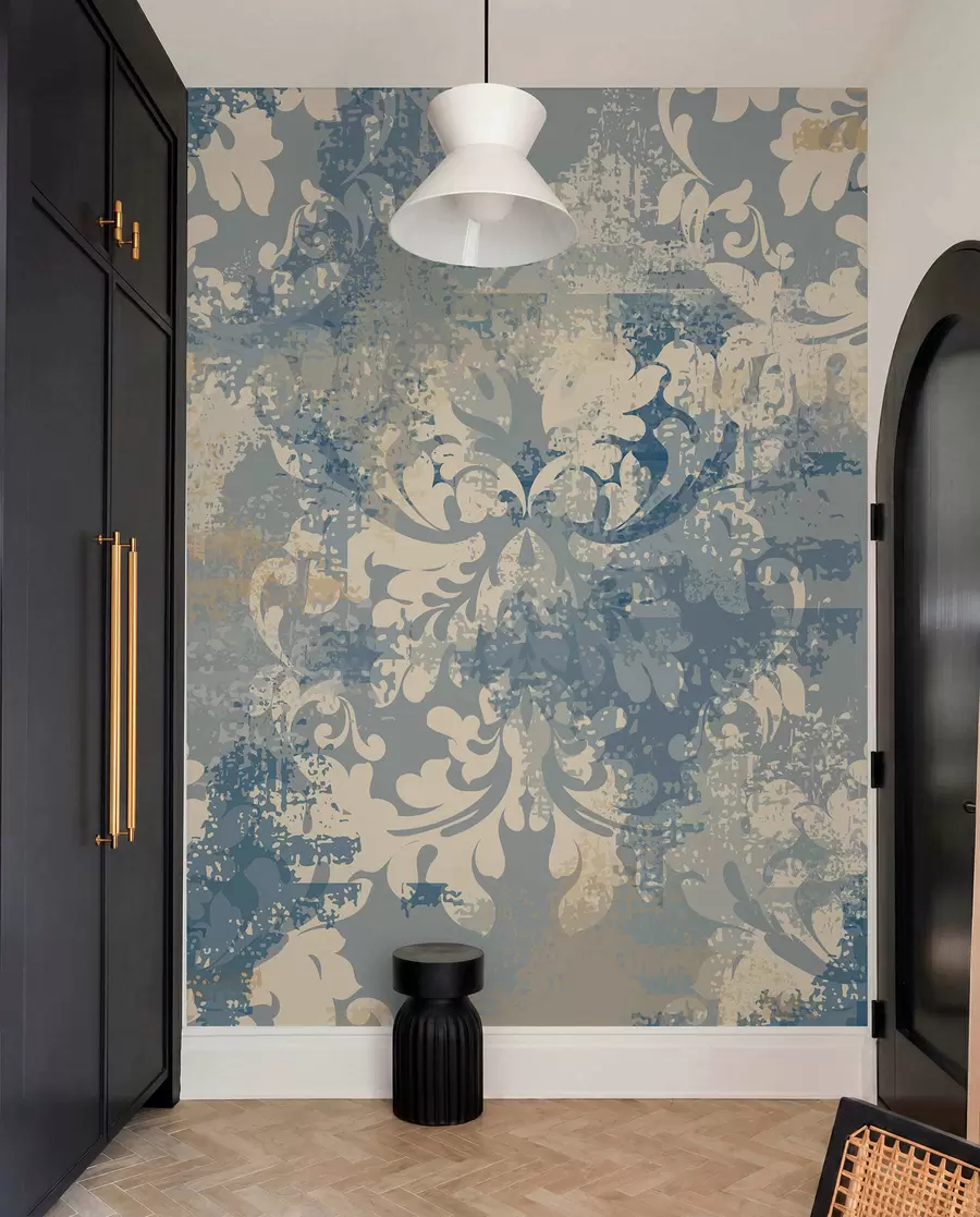 wall murals Baroque fresco on grunge wall u93581