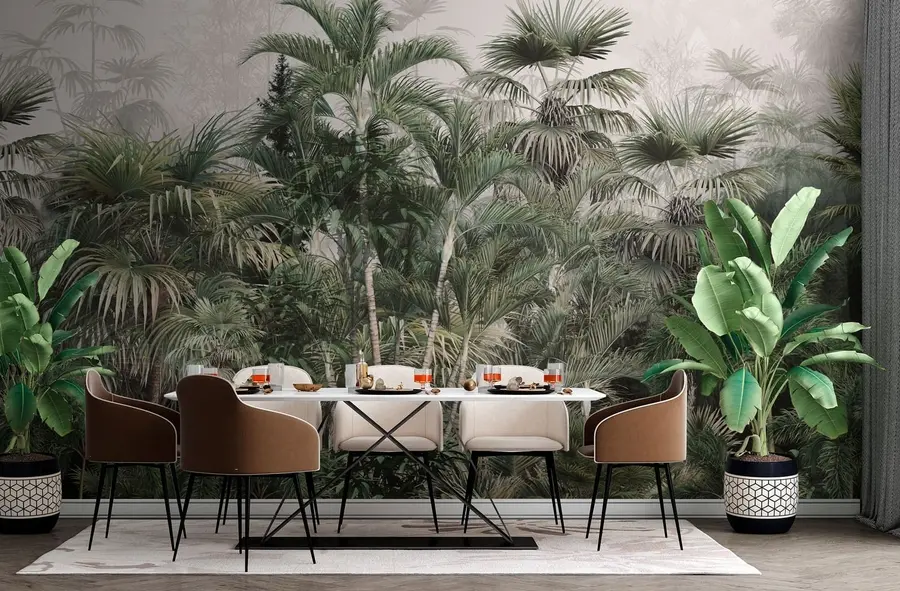 wall murals A tropical forest u73796