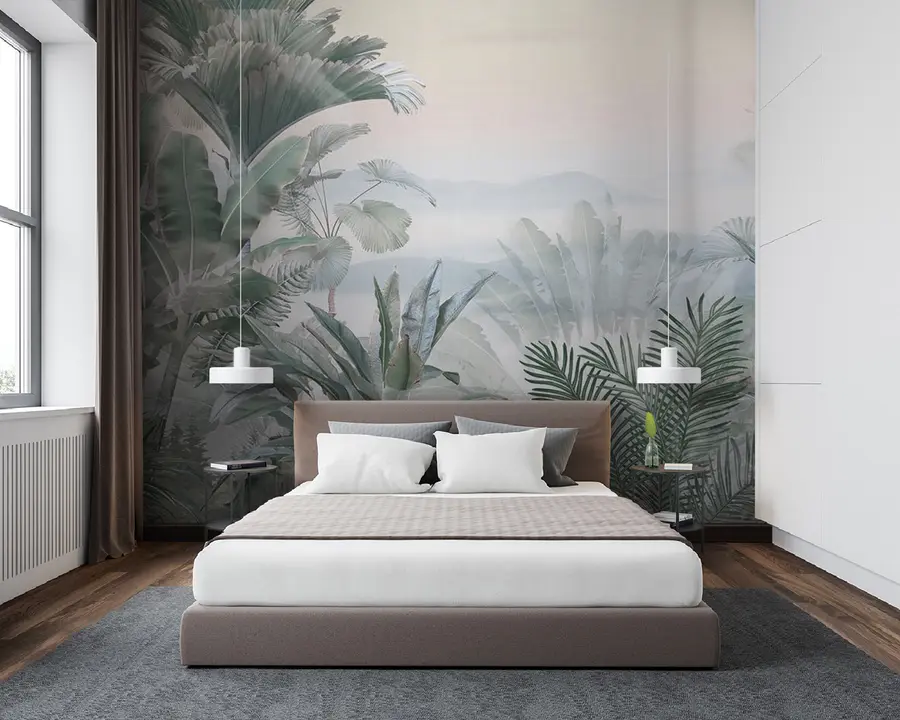 wall murals Foggy tropics u93233