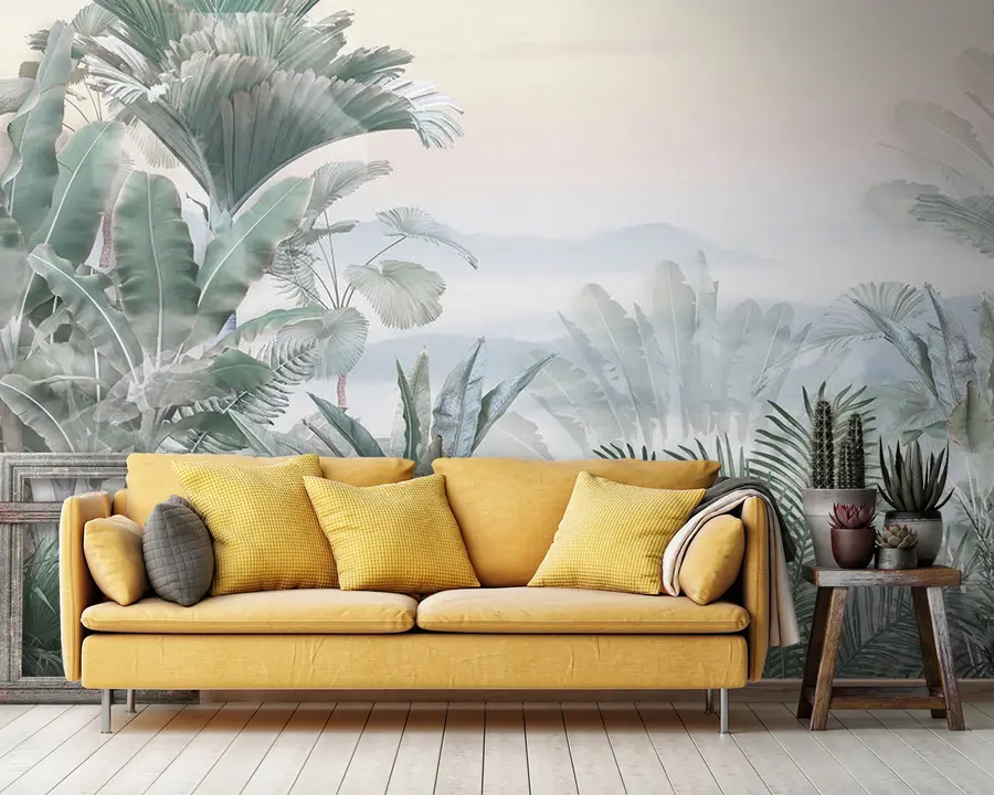 wall murals Foggy tropics u93233
