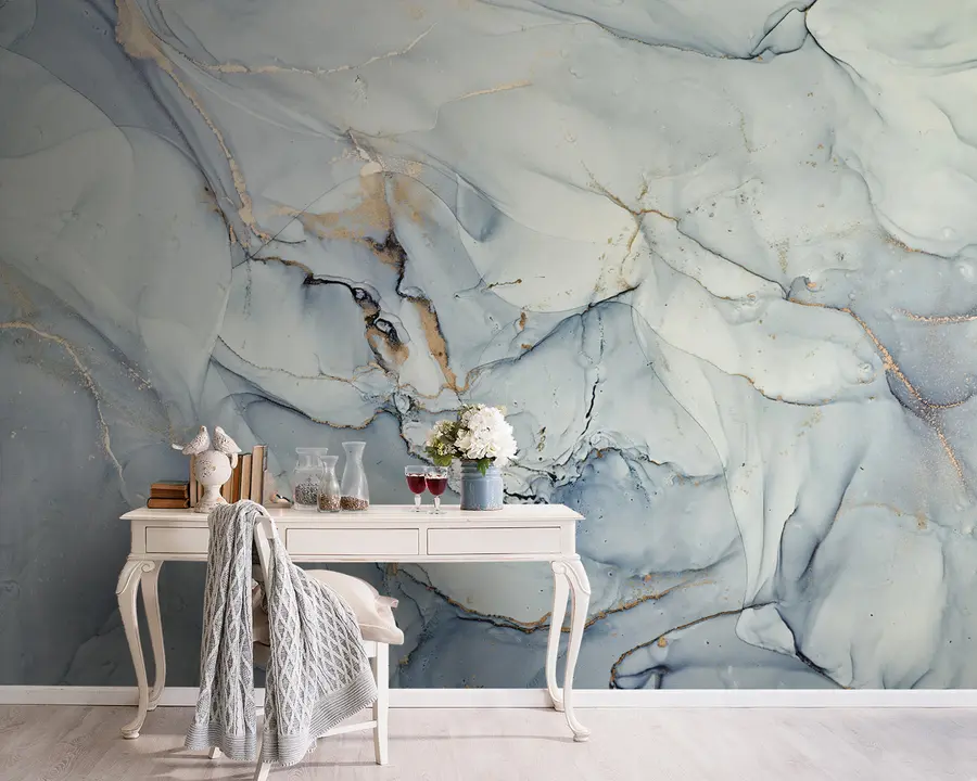 wall murals Ice cap, snow e melting u93432