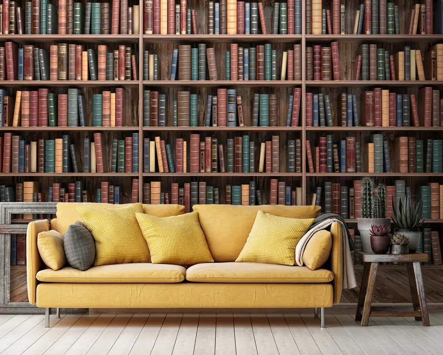 wall murals Impressive Library u93501