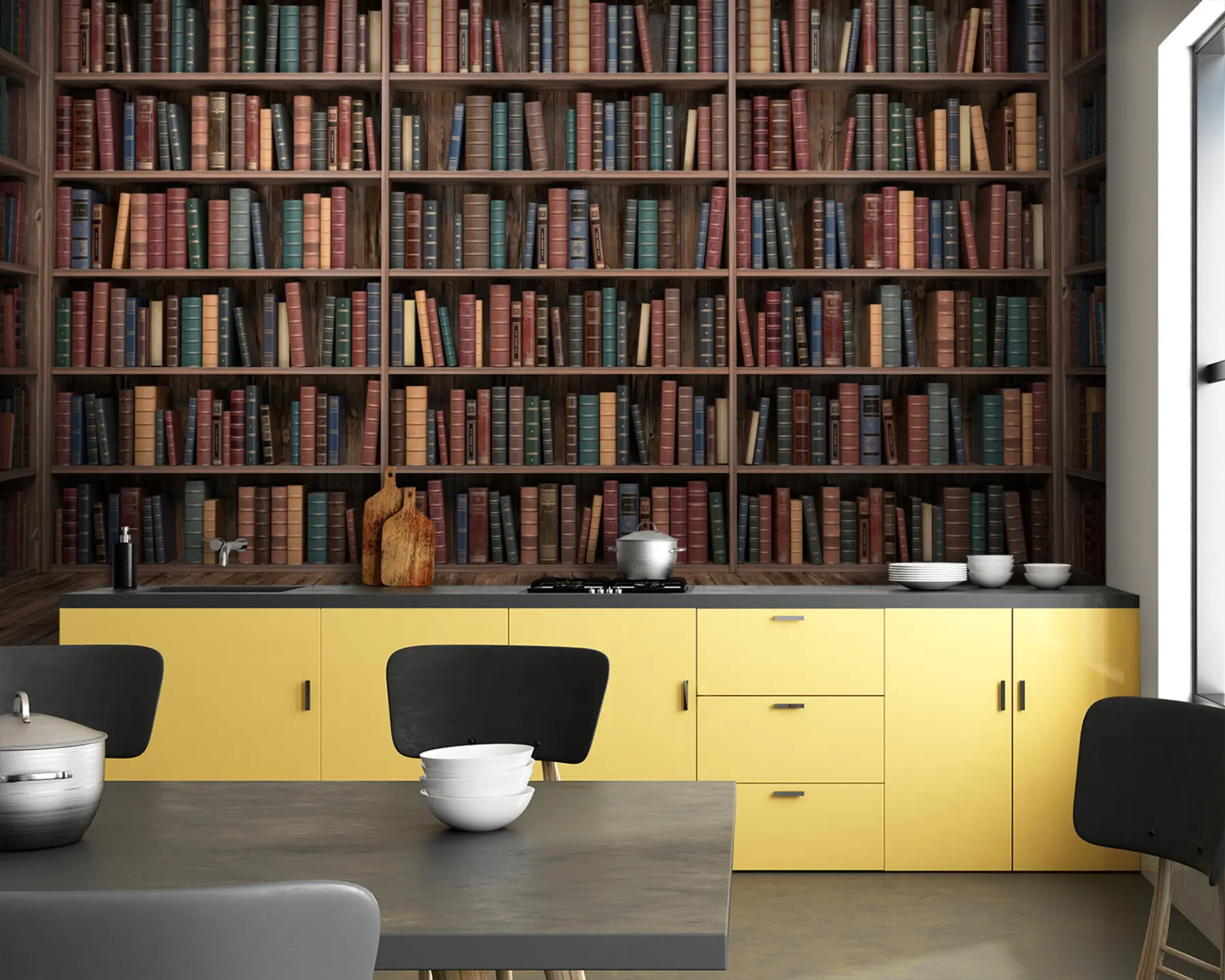 wall murals Impressive Library u93501