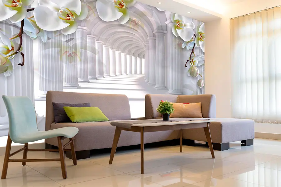 wall murals Orchids in the tunnel u93683