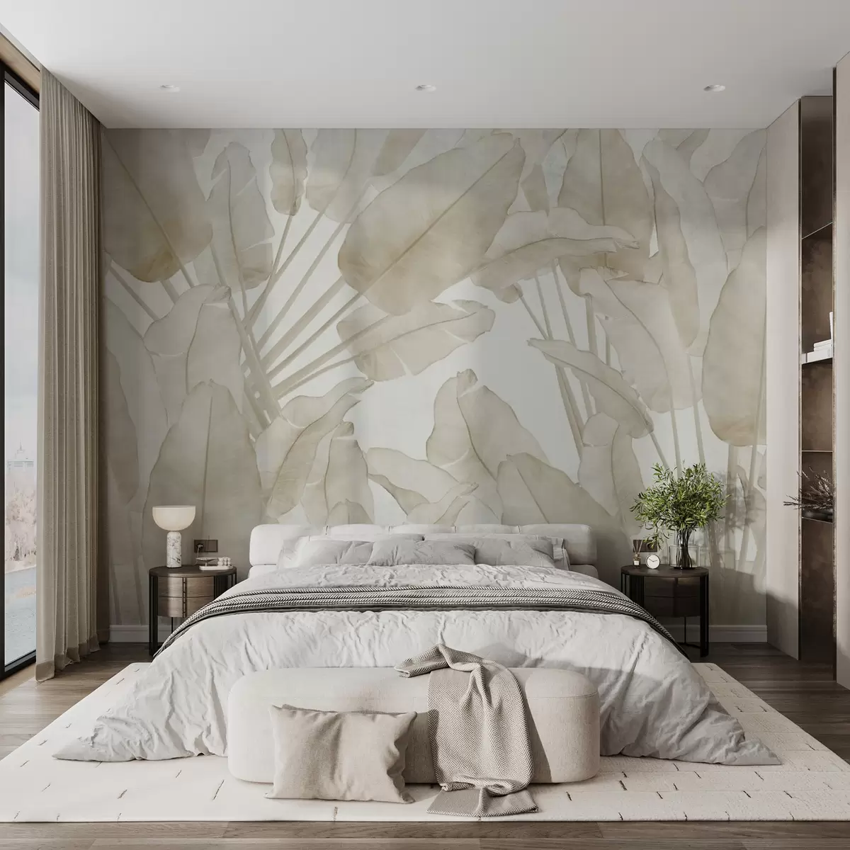 wall murals Banana leaves trend u73963