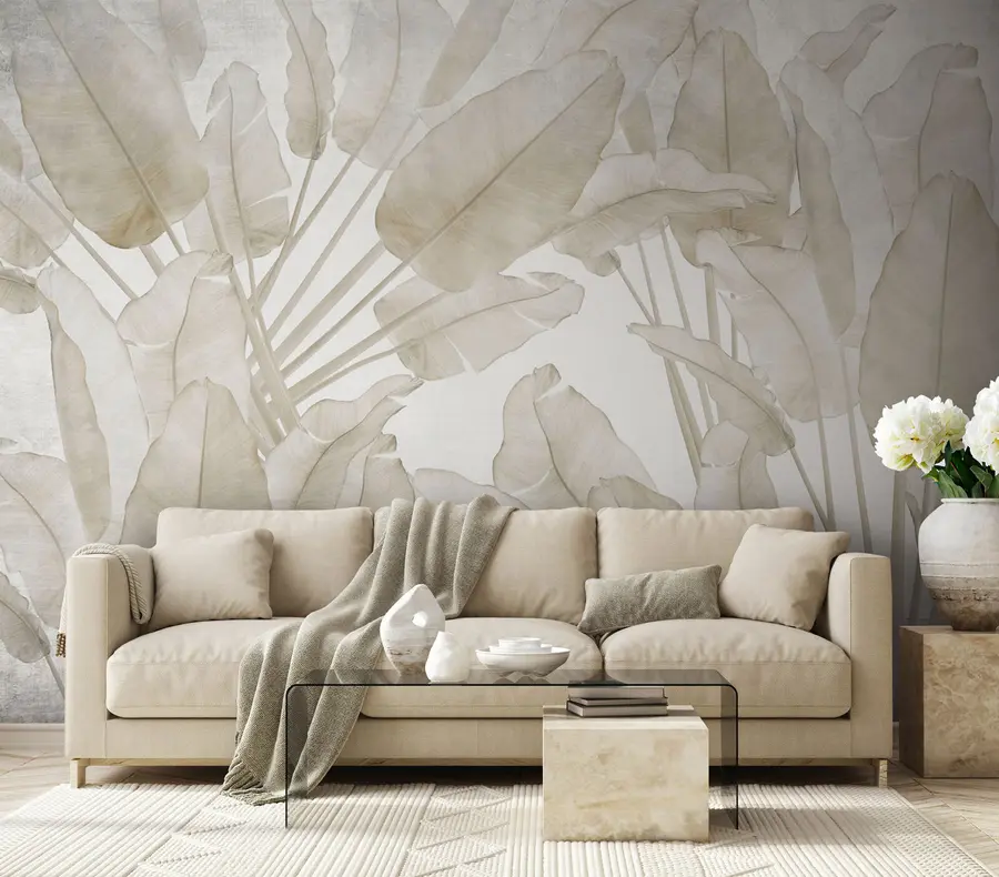 wall murals Banana leaves trend u73963