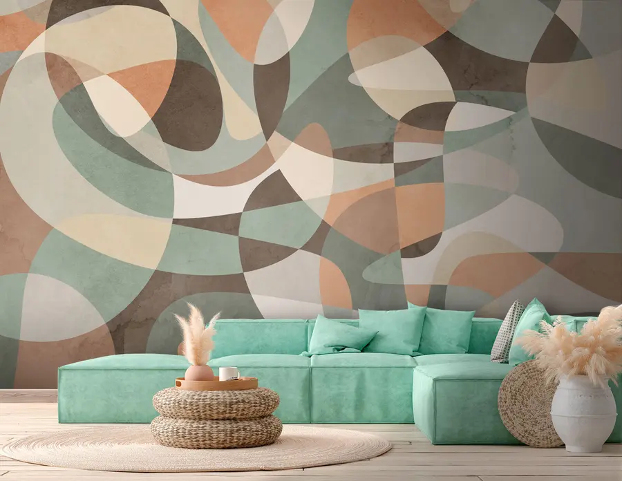 wall murals Geometric retro trend u73971