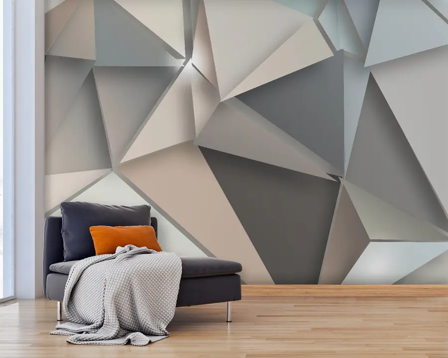 wall murals Sharp edges, abstraction u42871
