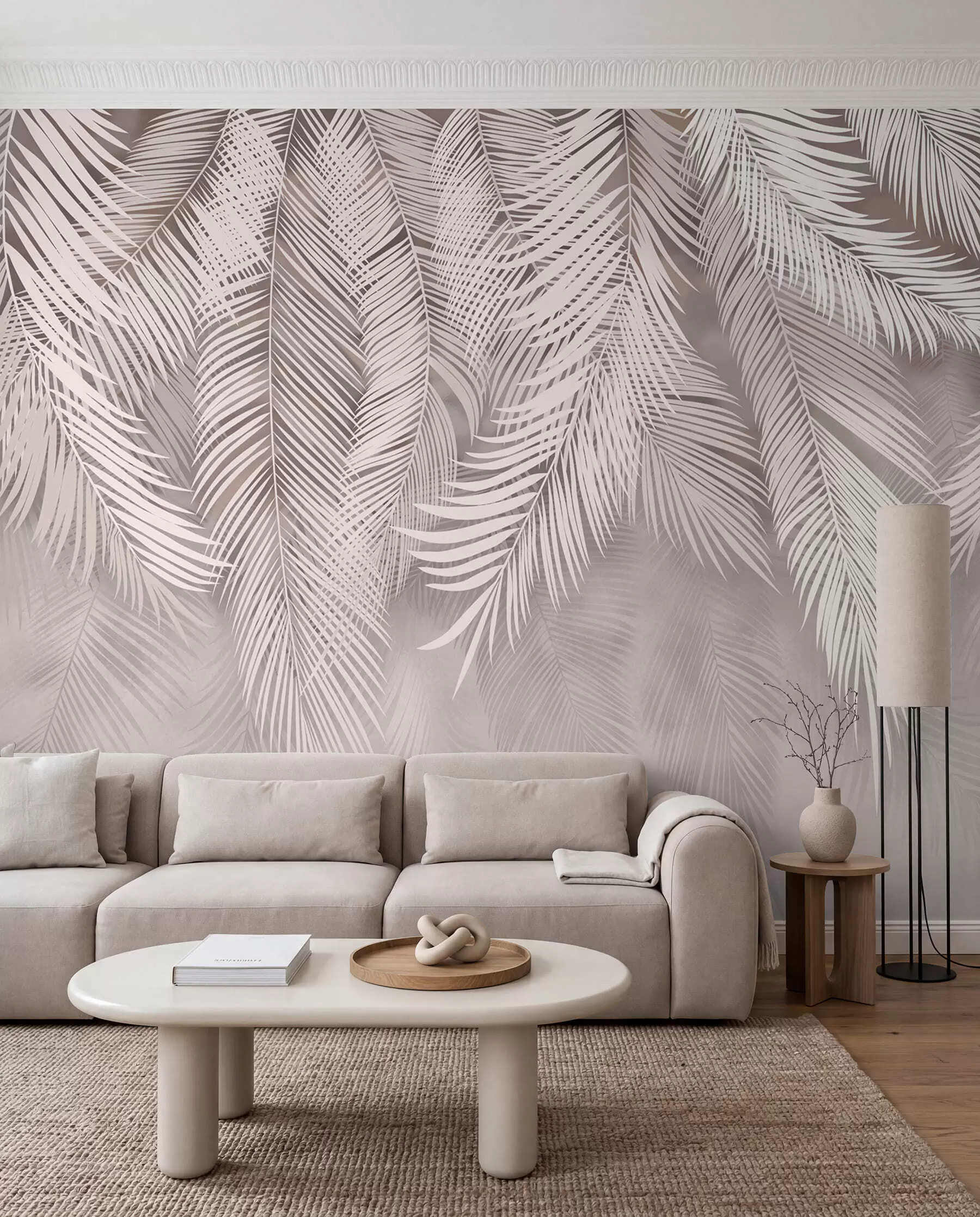 wall murals Rose Palm Curtain u48556v5