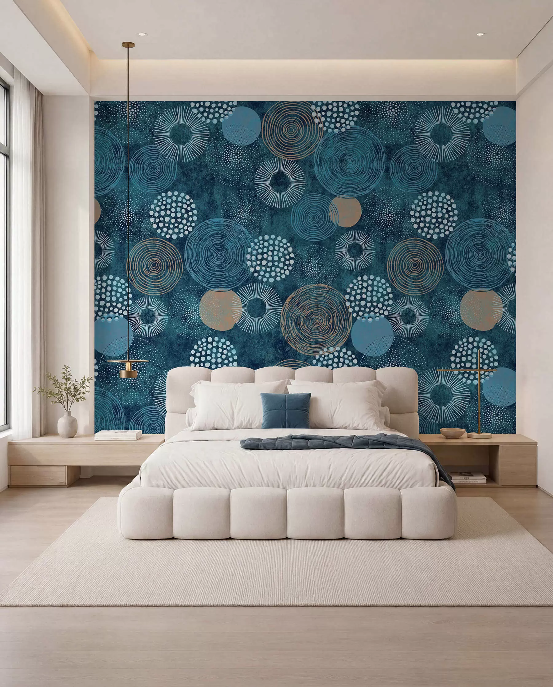 wall murals Indigo Circle Studies u59376